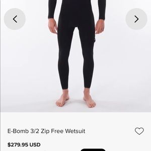 Rip curl wet suit (S) 3/2